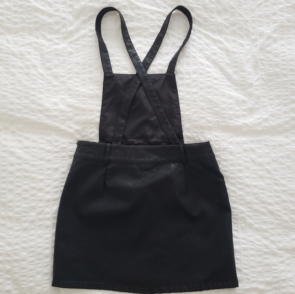BB Dakota Jack vegan leather pinafore black medium - Picture 5 of 8